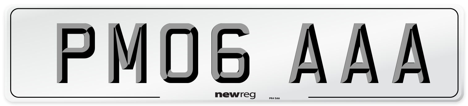 PM06 AAA Number Plate from New Reg